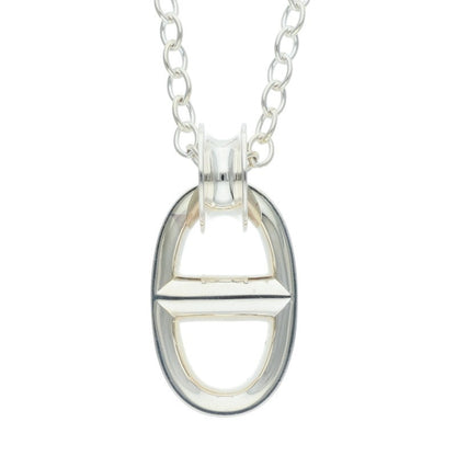 HERMES Response Chaine d'Ancre Silver Pendant Size ONE SIZE