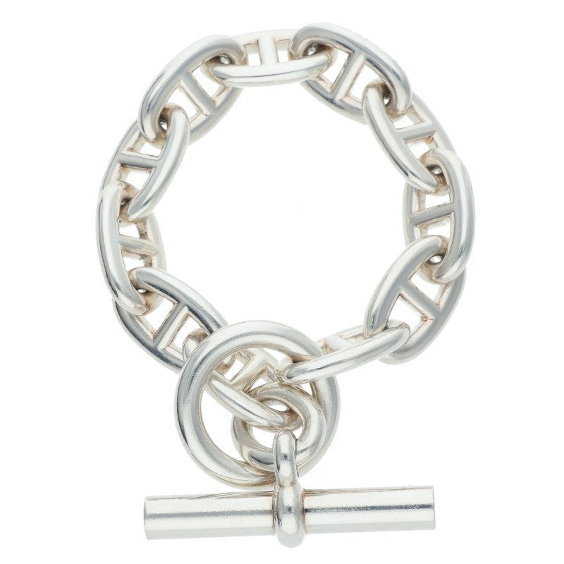 HERMES Chaine d'Ancre TGM Silver Bracelet Size ONE SIZE