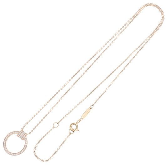 TIFFANY&Co. T Diamond K18PG Pave Necklace Size ONE SIZE