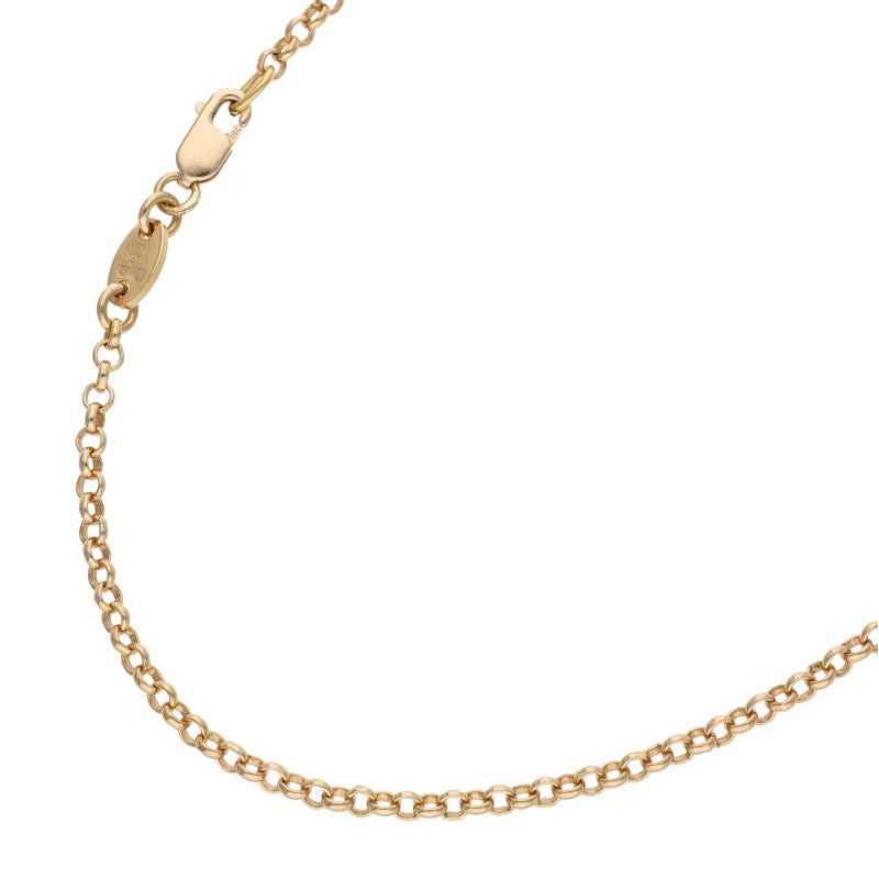 Chrome Hearts 22K Roll Chain Gold Necklace Size ONE Yellow
