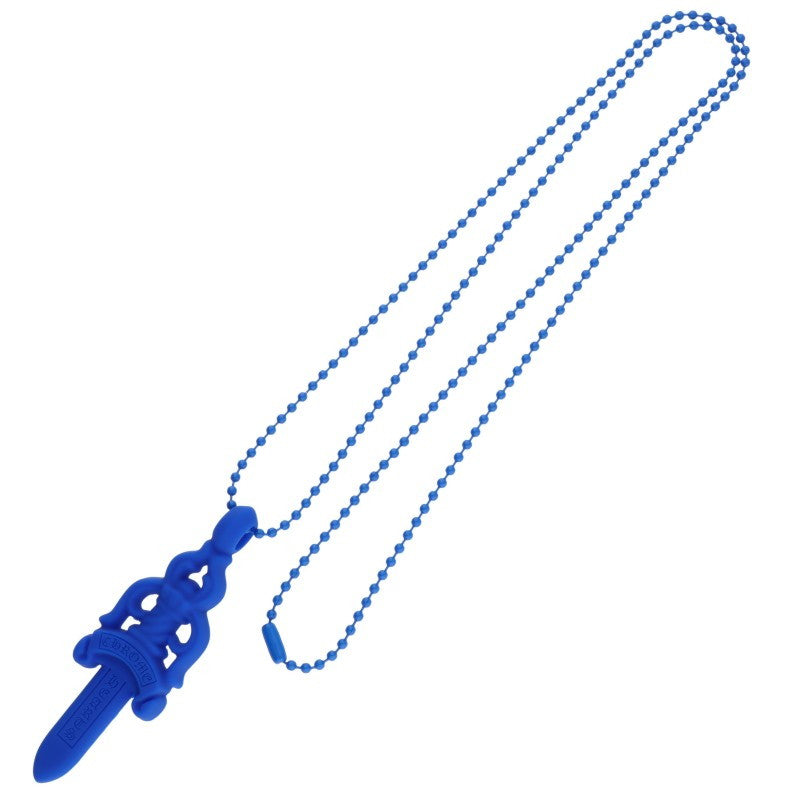 Chrome Hearts Large Rubber Dagger Blue (Silver 10.91g)