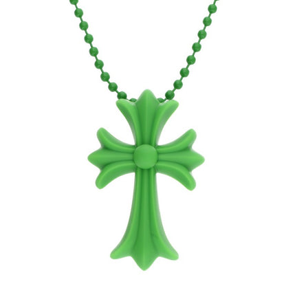 Chrome Hearts Rubber Small CH Cross Green Size ONE SIZE