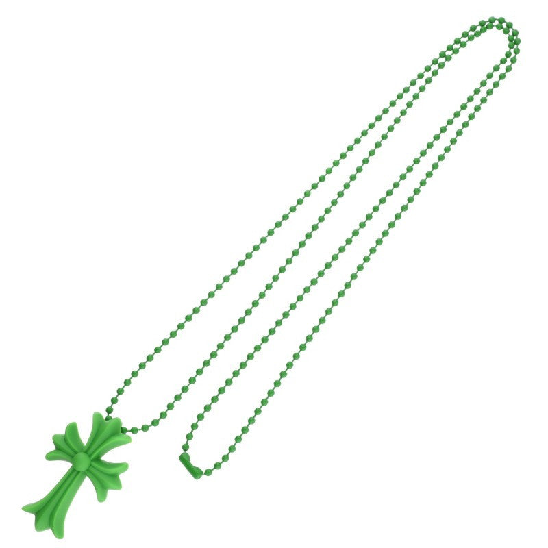 Chrome Hearts Rubber Small CH Cross Green Size ONE SIZE