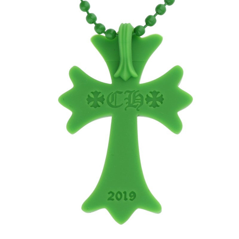 Chrome Hearts Rubber Small CH Cross Green Size ONE SIZE