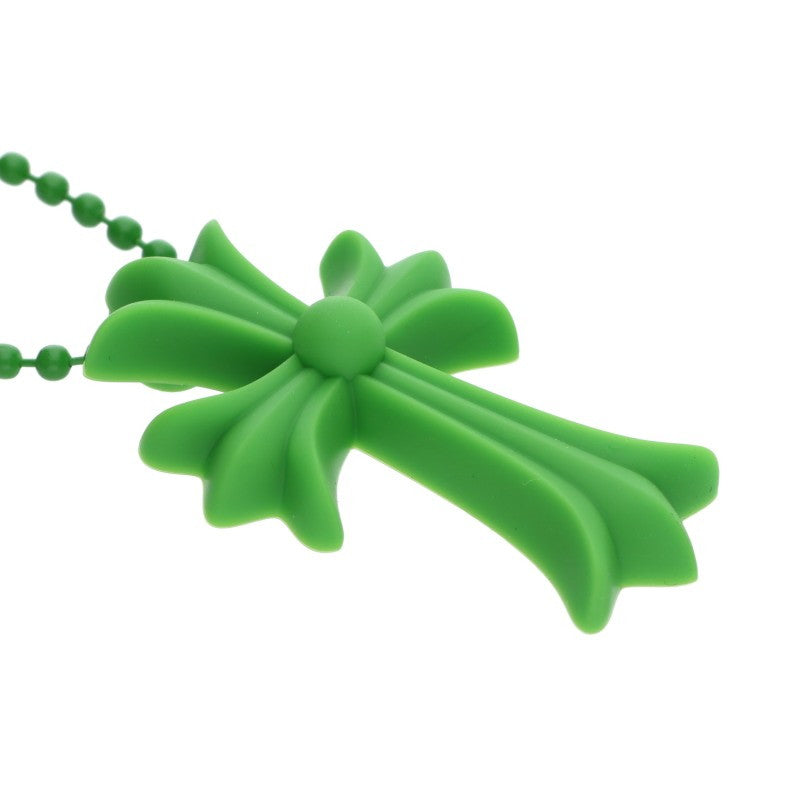Chrome Hearts Rubber Small CH Cross Green Size ONE SIZE