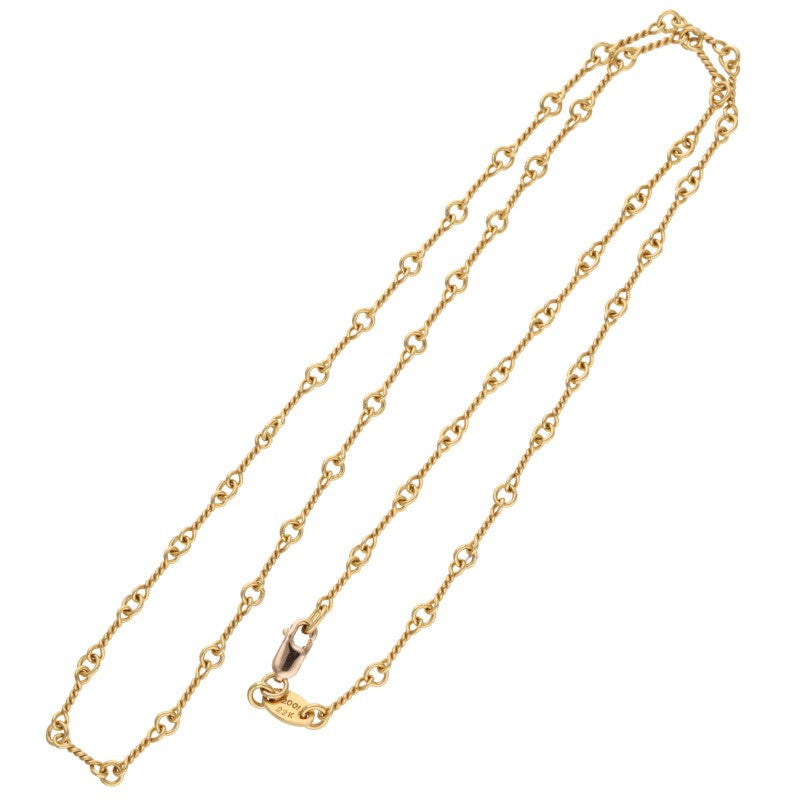 Chrome Hearts 22K Yellow Gold Chain Necklace Size 18INCH
