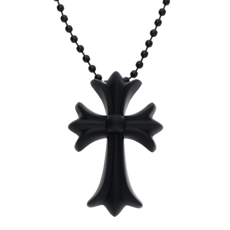 Chrome Hearts Rubber Small CH Cross Black Size ONE SIZE