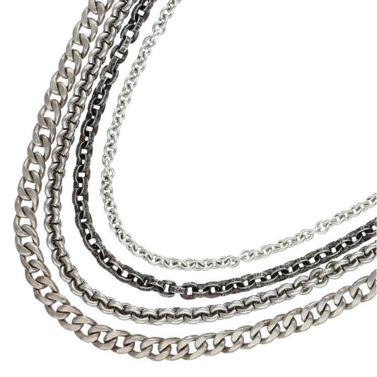 Chrome Hearts Sterling Silver Multi Chain Size ONE SIZE