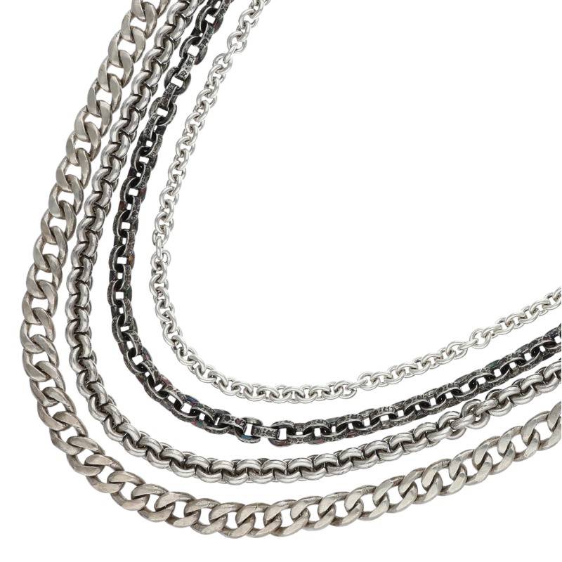 Chrome Hearts Sterling Silver Multi Chain Size ONE SIZE