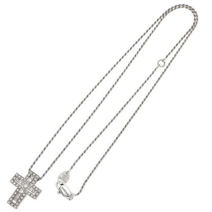 DAMIANI Belle Epoque XS 18K WG Diamond Cross Size ONE SIZE