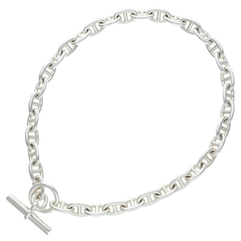 HERMES Chaine d'Ancre MM Silver Choker Size ONE SIZE
