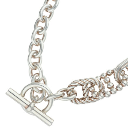 HERMES Parade TGM Silver Necklace Size ONE SIZE