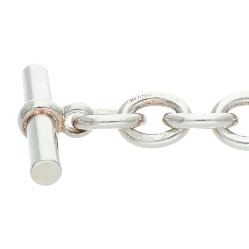 HERMES Parade TGM Silver Necklace Size ONE SIZE
