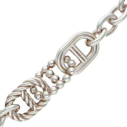 HERMES Parade TGM Silver Necklace Size ONE SIZE