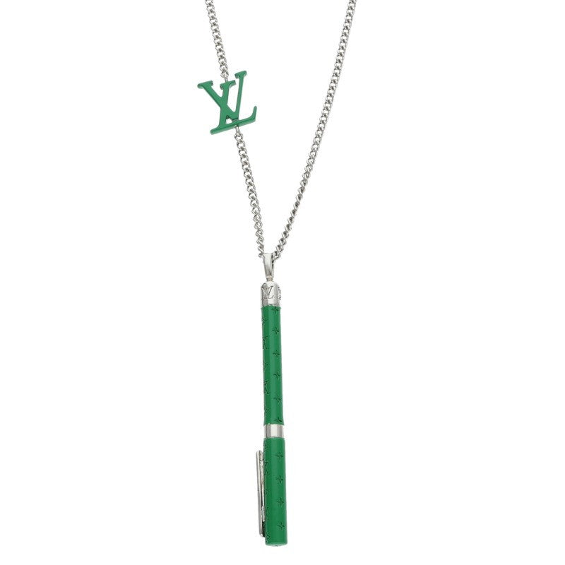 Louis Vuitton LV Marker Pendant Green Silver (Silver 14.78g)