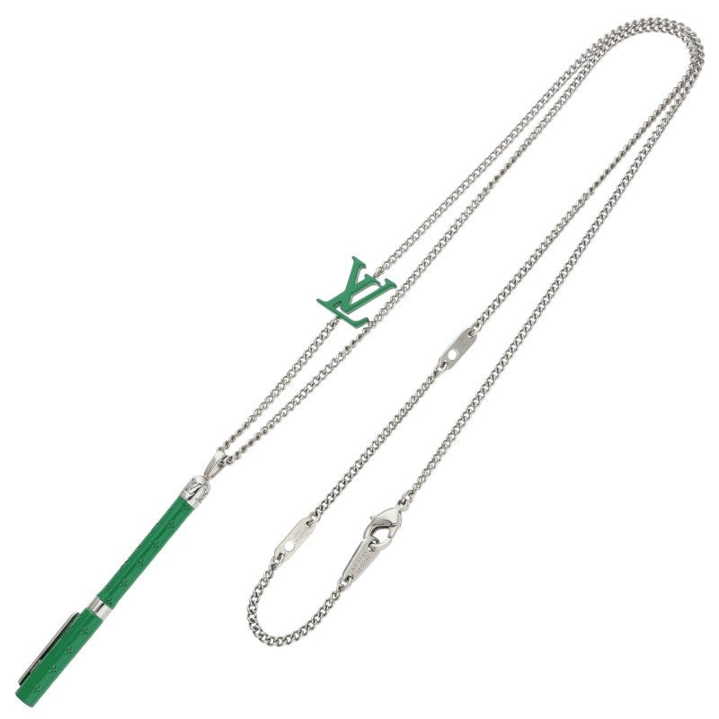 Louis Vuitton LV Marker Pendant Green Silver (Silver 14.78g)
