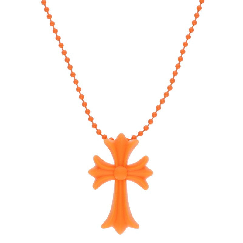 Chrome Hearts Small rubber Orange (Silver 8.75g)