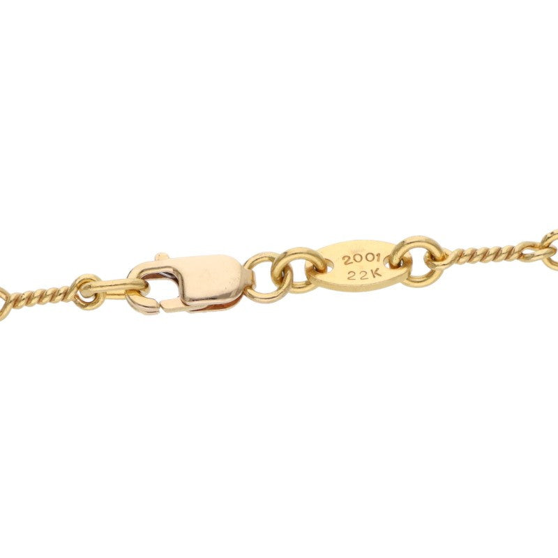 Chrome Hearts 18inch Twist Chain 22K Gold