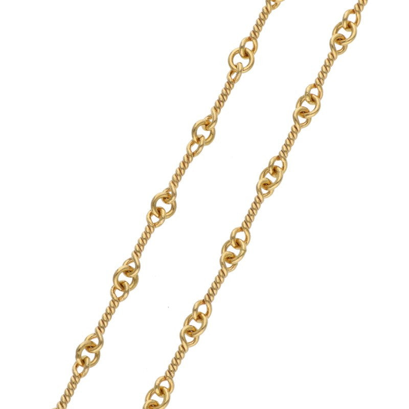 Chrome Hearts 18inch Twist Chain 22K Gold