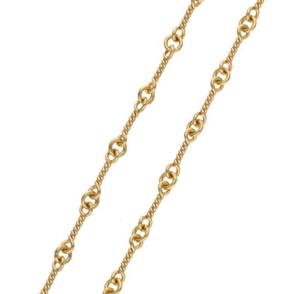 Chrome Hearts 18inch Twist Chain 22K Gold