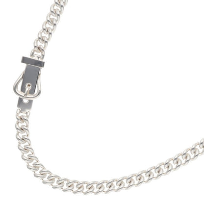 HERMES Boucle Sellier 2024 Silver Necklace Size ONE SIZE
