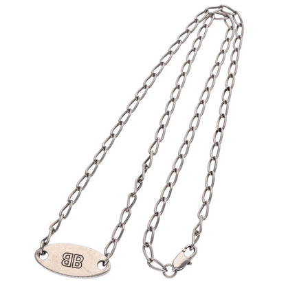 Balenciaga Logo Chain Necklace Silver (Silver 8.8g)