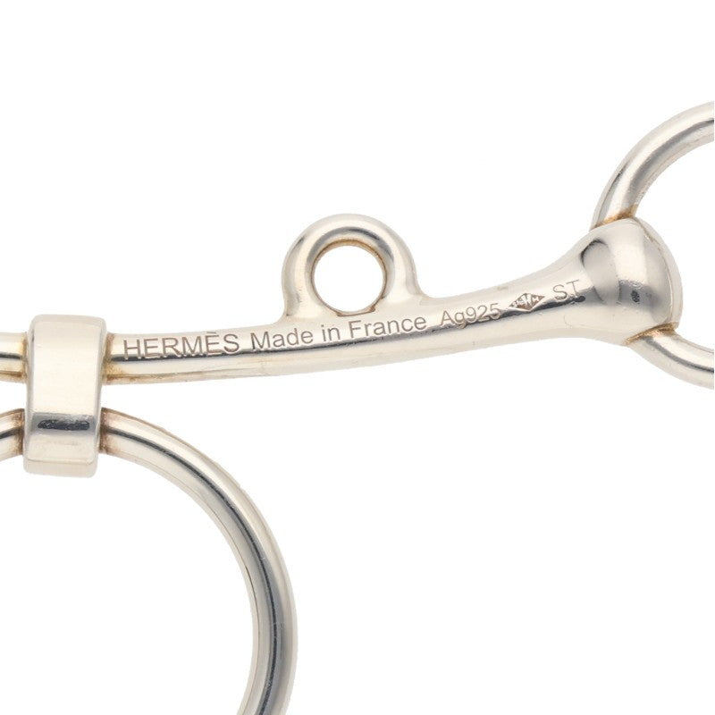 HERMES Mors de Bride Silver Necklace Size ONE SIZE