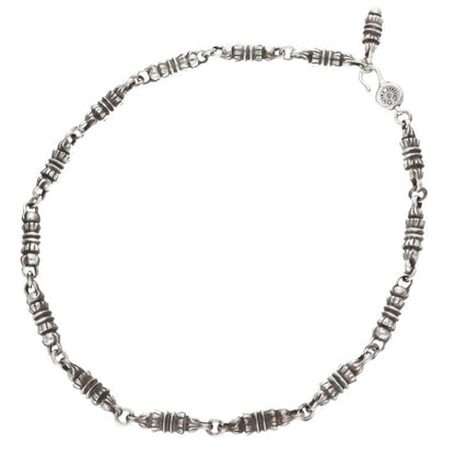 Chrome Hearts BARREL LINK Silver Necklace Size 15LINK