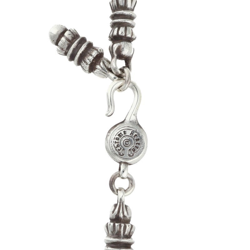 Chrome Hearts BARREL LINK Silver Necklace Size 15LINK