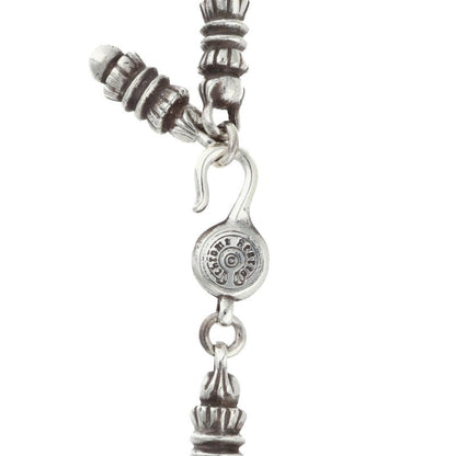 Chrome Hearts BARREL LINK Silver Necklace Size 15LINK