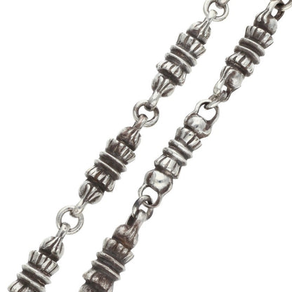 Chrome Hearts BARREL LINK Silver Necklace Size 15LINK