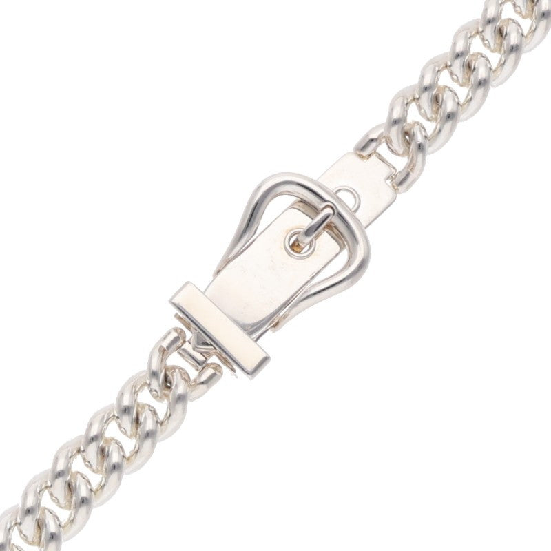 HERMES Boucle Sellier 2024 Silver Necklace Size ONE SIZE