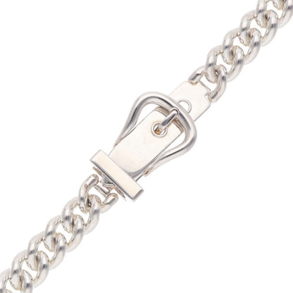 HERMES Boucle Sellier 2024 Silver Necklace Size ONE SIZE