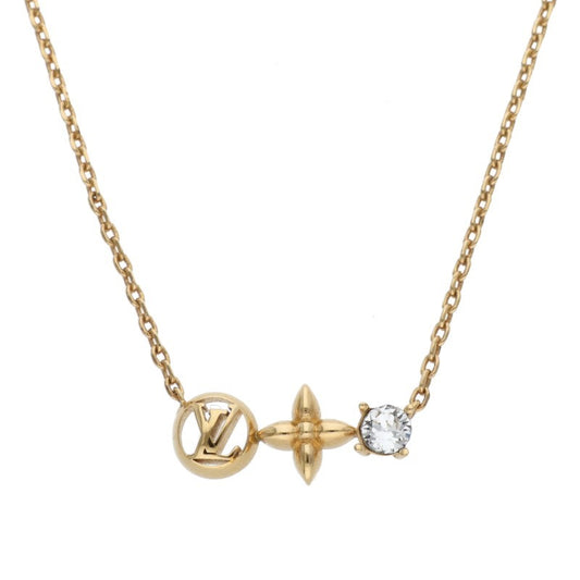 Louis Vuitton Chain Necklace Gold (Silver 3.03g)