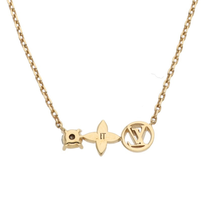 Louis Vuitton Chain Necklace Gold (Silver 3.03g)