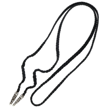 Chrome Hearts Scroll Leather Braid Silver (Silver 12.98g)