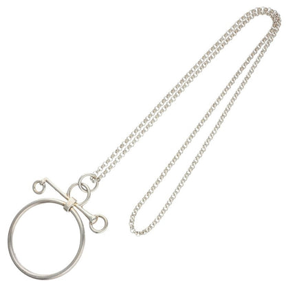 HERMES Mors de Bride Silver Necklace Size ONE SIZE
