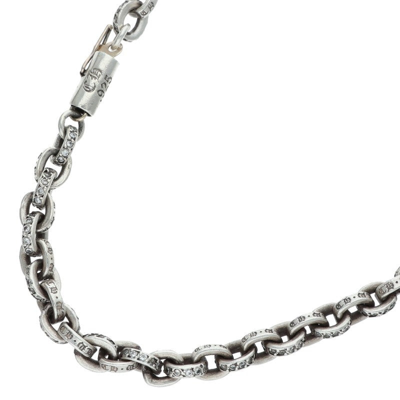 Chrome Hearts Paper Chain Pave Diamond Necklace Size 20INCH