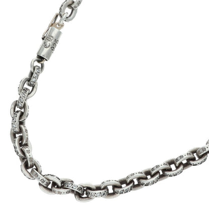 Chrome Hearts Paper Chain Pave Diamond Necklace Size 20INCH