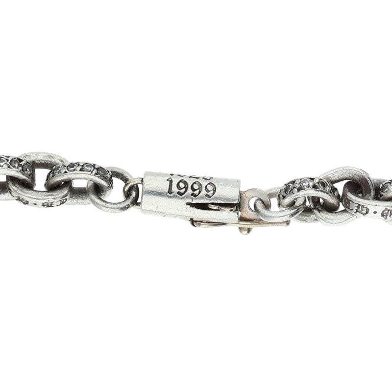Chrome Hearts Paper Chain Pave Diamond Necklace Size 20INCH
