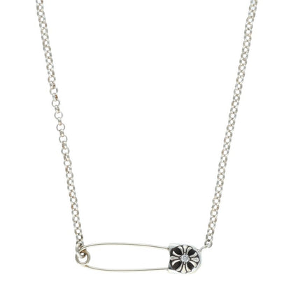 Chrome Hearts 1 Diamond Safety Pin Roll Chain Size ONE SIZE
