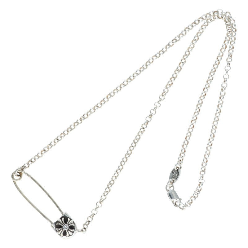 Chrome Hearts 1 Diamond Safety Pin Roll Chain Size ONE SIZE