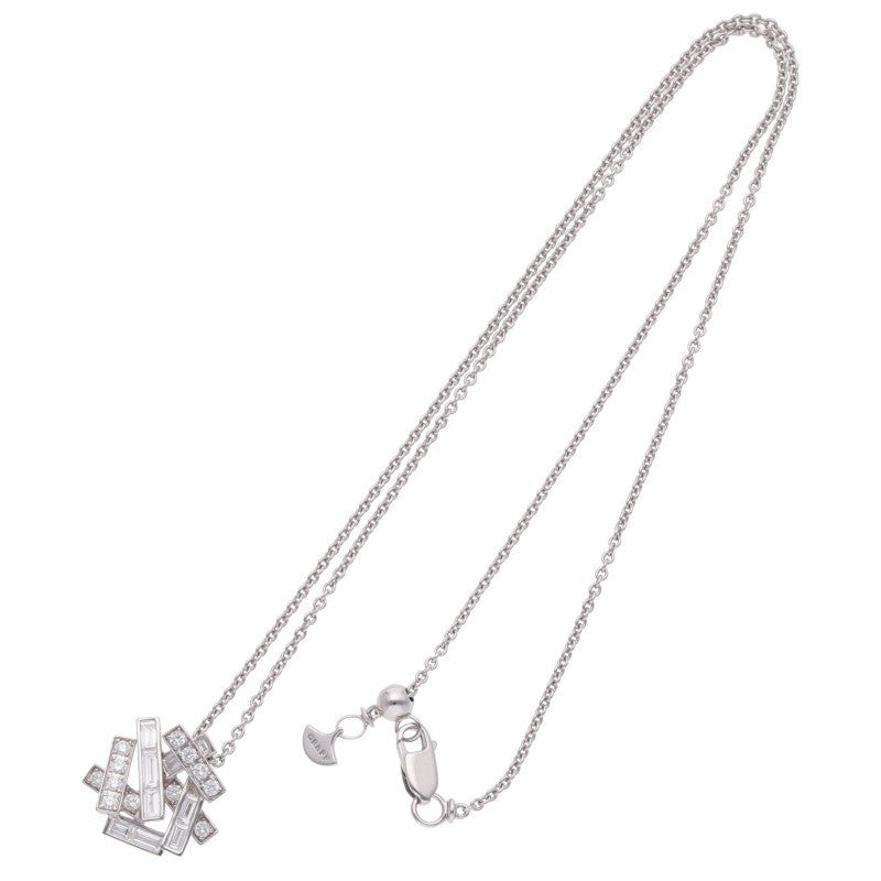 GRAFF Thread 18K White Gold Diamond Necklace Size ONE SIZE