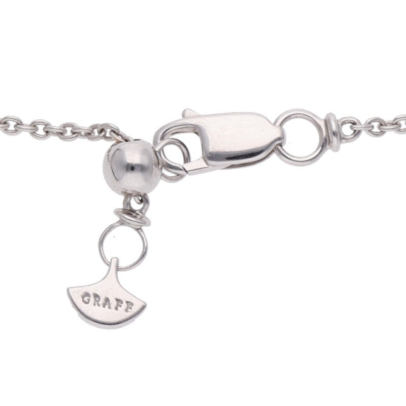 GRAFF Thread 18K White Gold Diamond Necklace Size ONE SIZE