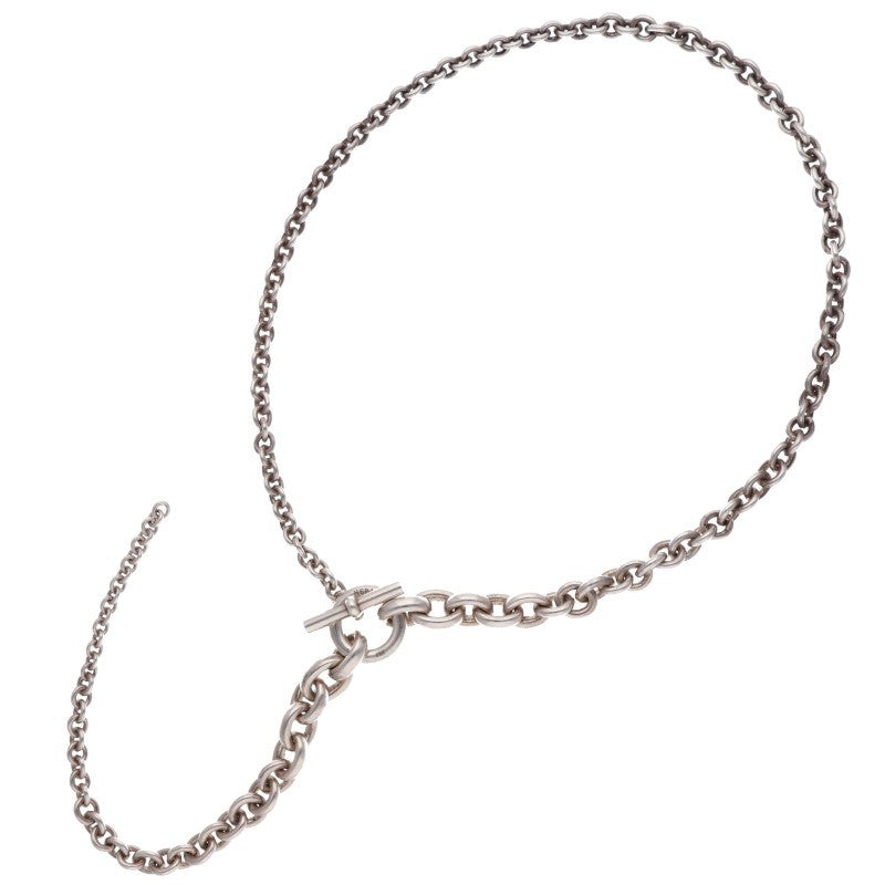 HERMES Crescendo Silver Necklace Size ONE SIZE