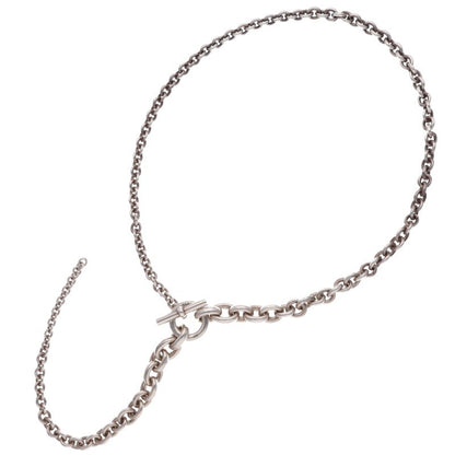 HERMES Crescendo Silver Necklace Size ONE SIZE