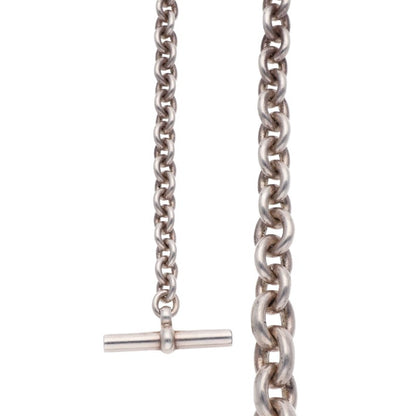 HERMES Crescendo Silver Necklace Size ONE SIZE