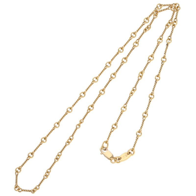 Chrome Hearts 22K Yellow Gold Chain Necklace Size 16INCH