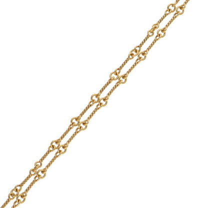 Chrome Hearts 22K Yellow Gold Chain Necklace Size 16INCH