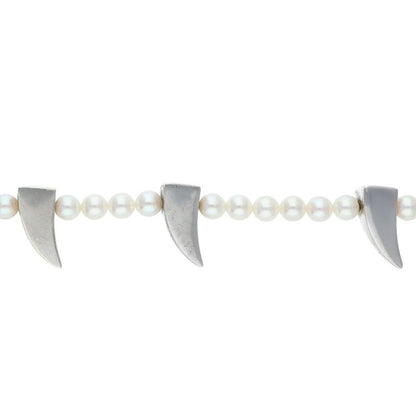 Comme des Garcons x Mikimoto Necklace (Silver 57.64g)